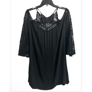 L’Atiste By Amy Black Little Dress Laced Crochet Flared Whimsigoth Women Medium